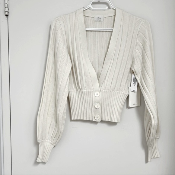 Aritzia Sweaters - SOLD Aritzia Plunge Front Cardigan (new Thais) with deep v neck